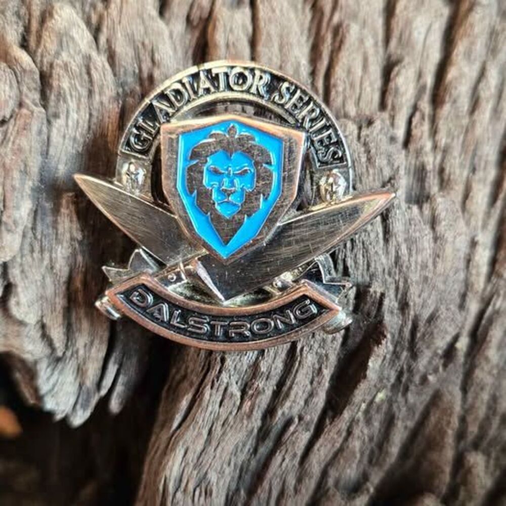 Dalstrong Gladiator Series Lion Shield Crossed Knives Enamel Lapel Pin Chef